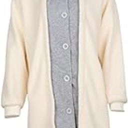 ™ Women's Winter Coats Stylish Hoodies Loose Soft Clothes Long Hooded Cardigan Beige M | Coats & Jackets | Womens Clothing-picture-18