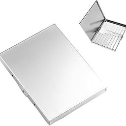 Stainless Steel Extra Slim Cigarette Case for 100mm and 84mm (Silver (Flat))-picture-10