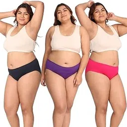 Adira | Period Panty for Women | Hipster Fit for Medium & Low Flow | Leakproof & Skin Friendly | Use with Pad for Non-Icky Feeling | Patented | Pack of 3-picture-26
