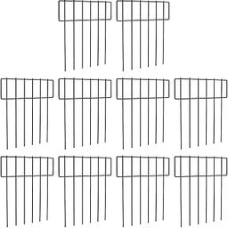 MYADDICTION Set of 10Pcs 30x43cm Underground Decorative Garden Fencing Path Edge Fence-image-71