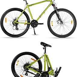 HORNBACK Xpand+ Foldable Mountain Cycle 27.5 Inch | Shimano 21-Speed Gear Bicycle for Adults & Teens | FSK Pro Suspension 100mm | Fully Assembled | Ideal for Men & Women Age 12+ | Radioactive Green-10
