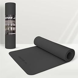 Vector X Yoga Mats for Men/Women Exercise mat at Home/Gym Anti Slip Yoga mat Workout mat Yoga Mat for Kids Yoga Mate Gym mats for Workout at Home Matrial - EVA (4MM, Black)-image-23