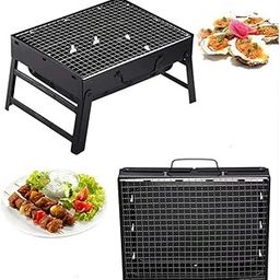 NestPlay Portable and Foldable Barbeque Grill Set for Home, Picnic, Outdoor Camping, Travelling, Charcoal BBQ Grill Set with Free Standing-image-38