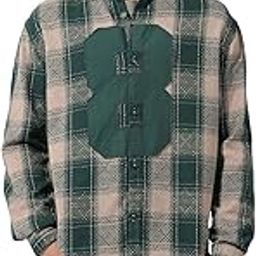 the indian garage co Men Relaxed Fit Checkered Full Sleeves Cutaway Collar Street Wear Shirt-picture-15