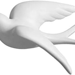 CALANDIS™ 4xModern Cute 3D Bird Sparrow Wall Art Decoration Dining Ornaments Crafts S to Left | Figurines | Home Dacor-image-1