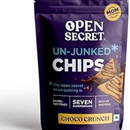 Open Secret Unjunked Chocolate Crunch Supergrain Chips (45g) - 1 On-the-go packs - No Added Maida | Baked | Healthy & Tasty Snacks Food for Kids, Adults & Family | Not Fried | Diet Snack Combo-image-56