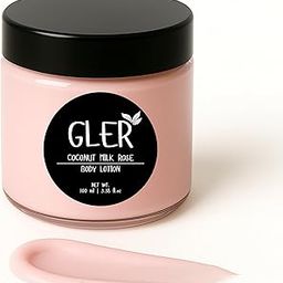 GLER | Ayurvedic | Coconut Milk Rose Body Lotion | Deep Moisturization | Brightening and Even Skin Tone | Skin Barrier Protection | Anti Ageing Benefits | Gift | 100ml-41