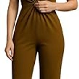 Fashion Frenzee Women?s Stylish Deep V-Neck Jumpsuit Spaghetti Strap Western One Piece Knitting Imported Jumpsuit for Girls & Ladies Free Size Elegant Slim Fit Dress-image-1