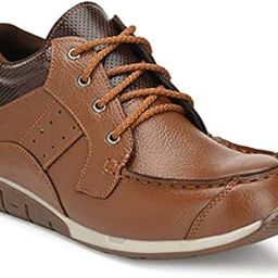 Ozarro Leather Steel Toe Safety Shoes for Mens Tan-image-9