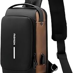 Crossbody Bags For Men Waterproof Shoulder Bag Men Side Bags For Women Stylish Sling Bag For Man With Usb Charging Port Anti Theft Backpack Bag For Women-image-4
