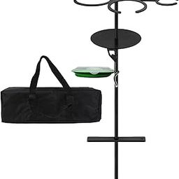 MYADDICTION Outdoor Wine Table Durable Adjustable Height for Cheese Tray Picnic Lovers-image-17