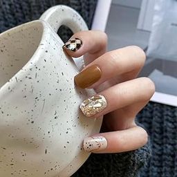 Havilah Nail Sticker Patch 24pcs/box Handmade Nail Glitter Nail Jelly Glue Finished Patch Wear Tool Bag Model 23-image-93