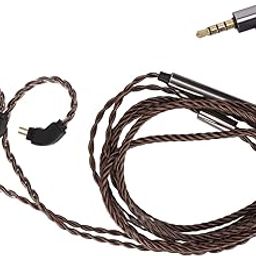 0.78Mm 2 Pin Cable with Mic, 3.5Mm Audio Cable Earphone Replacement Upgrade Cable, 2 Pin IEM Cable with Mic for 2 Pin 0.78Mm Headphones for 1964 Ue3X Ue18 W4R-image-80