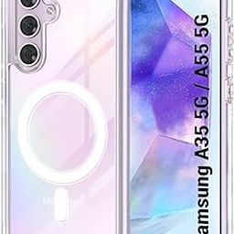 TheGiftKart Ultra-Hybrid Back Case Cover for Samsung Galaxy A35 5G / A55 5G Compatible with MagSafe | Hard Crystal Clear Back | Shockproof Bumper Cover for Samsung A35 / A55 5G (PC & TPU, Transparent)-image-84
