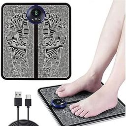 Zobras Foot Massager - Wireless Ems Massage Machine. Rechargeable, Portable, And Foldable Design. 8 Modes, 19 Intensity Levels For Ultimate Pain Relief/*--image-72