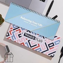 Doodle Undated Weekly Desk Planner with Daily Habit Tracker – 52-Week Wiro Planner for Goal Setting, Task Management, and Productivity (Life Balance)-30