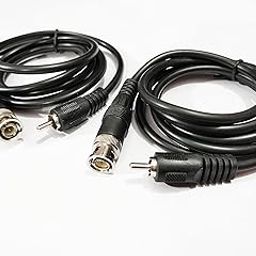 BNC To RCA Male To Male Video Cable 1.5 Meter (5 Feet) For CCTV, Security Camera, CCTV DVR, Security Monitors, Video Recoding Device. (Pack of 2).-26