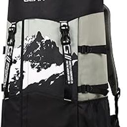 Alphamount 2 25"/50L Extra Large Water Resistant 4 Compartment Rucksack/Travel Bag/For Unisex(Black-Grey)-image-10