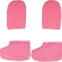 LOOM TREE® 2 Pairs Soft New Paraffin Wax Protection Spa Hand Foot Mitts Moisturizing Gloves Booties For Warmer Wax Heater Manicure Supply | Shaving & Hair Removal | Waxing Supplies-image-26