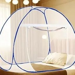 Mosquito Net for Single Bed, Foldable, 30GSM Polyester Mesh, Steel Wire, White Tent,Size 78 * 48 * 60 inch,Easy to use।।।।।। RM Cloth-picture-29