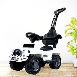 Panda Baby Products Speedy+ Ride-On Jeep for Kids with Music & Horn Steering with Back Support seat, Safety Arms, Parental Control Handle, Seat Storage, for Kids 1 to 3 Years Upto 25 Kgs(White)-image-82