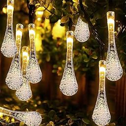 Desidiya® Fairy 14 Water LED Drop String Lights for Diwali, Birthday, Festival, Wedding, Party for Home, Patio, Lawn, Restaurants Home Decoration (Warm White-Plug-in)-10