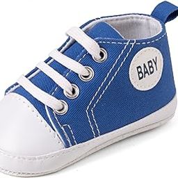 Soft Cotton Canvas Baby Shoes for boy Girl. Unisex Anti Slip Skid Walking Sneakers for Newborn Infant for 0-3 3-6 6-9 9-12 Months.-16