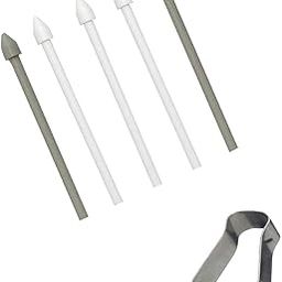 Ubrokeifixit 2pcs Galaxy Tab S7 Plus Touch Stylus S Pen Replacement Tips/Nibs for Samsung Galaxy Tab S7 11.0" Wi-Fi/LTE/5G,Tab S7+/S7 Plus 12.4" Wi-Fi/LTE/5G (Tab S7/S7+ Tips-White)-0