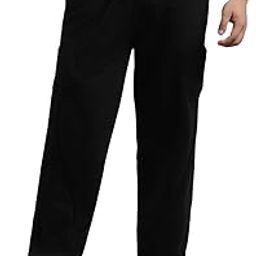 Men Mid Rise Solid Straight Fit Slant Pocket Joggers-picture-9