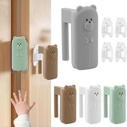 SNOWIE SOFT® 4Pcs Silicone Door Hinges Guards Baby Proofing Anti-Pinch Guards Kids Safety Cartoon Door Stopper Removable Door Protector for Home Baby Safety Products for Home-12