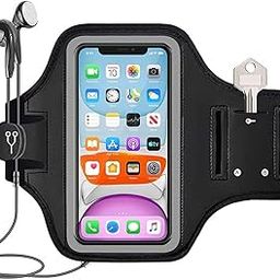 ZORBES® Armband for Mobile Phone Running, Waterproof Phone Holder for Running for iPhone 14 Pro Max, iPhone 13 Pro Max, Elastic Arm Band with Card Holder-image-63