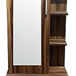 Caspian Furniture Dressing Table with Storage for Bedroom | Storage Cabinet with Drawer and Mirror | Storage Shelf-18