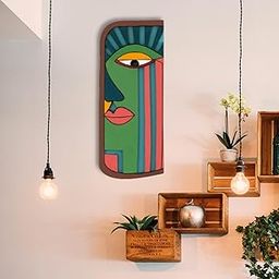 APS ART PLUS STORE Wooden 3D Wall Mask Sculpture For Wall Decor, Unique Wall Decorative Item For Home, Office, Living Room Wall Decor-image-78