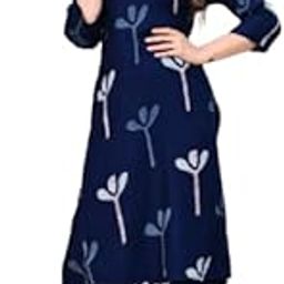 Trendy Stylish Rayon Blue Printed Coord Set with Long Kurta & Pant for Women-picture-39