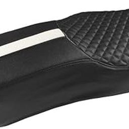 Elegant Custom Fit Bike Seat Cover for Bajaj Avenger 220 (Cameo Black & White)-image-66