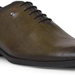 bata Men's Casual Formal Shoes - Olive-picture-7