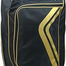 Cricket Kit Bag with Wheels, Large Duffle Style Equipment Bag, Blue and Yellow (Blue)-image-81