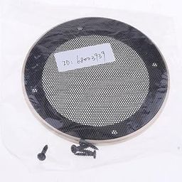 IVELECT 4 Inch Speaker Grills Cover Case with 4 pcs Screws for Speaker Mounting Home Audio DIY -128mm Outer Diameter Champagne-53