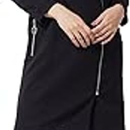 Women's Off White V-Neck Full Sleeve Solid Knee Length Jacket-image-35