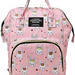 Kraptick Diaper Bags Backpack, Diaper Bags for Mom for Travel, Baby Diaper Bag, Maternity Bags for Mother and Baby, Nursing Bags for Mothers, Diaper Bag Handbag (ANIMAL PRINTED)-image-16