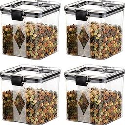 Air Tight Containers For Kitchen Storage Set, Fridge Storage Boxes, Kitchen Containers Set (700 Ml Set Of 4)(Plastic), Transparent-21