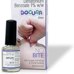 Docura No Bite | Stop Thumb Sucking | Baby Nail Biting Nail Polish | Curated by Paediatricians | Discourages Thumb Sucking and Nail Biting | Bitter Taste | 9 ml-26