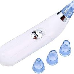 4-in-1 Blackhead Remover Tool - Electric Derma Suction Device for Whiteheads, Acne, and Pore Cleaning | Facial Cleanser Vacuum System for Face, Nose, and Skin Care (White)-image-77