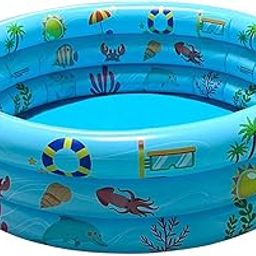 CALANDIS™ Inflatable Pool for Kids Round Paddling Pool for Indoors Bathrooms Balconies Blue | Inflatable & Kid Pools | Swimming Pools | Pools & Spas | Yard, Garden & Outdoor Living-29