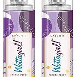 Layer'r Women French Peony Perfume Pak Of Two Deodorant Rose Scent Spray - (270 Ml, Pack Of 2)-31