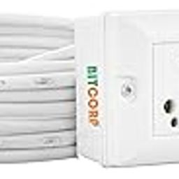 BITCORP 16A Heavy Duty Extension Board 2 Multi Socket 1 MCB (3500W) MCB Surge Protector Long Wire Cord for AC, frige, Washing Machine, Microwave and Large Appliances (3500W 16A Big Plug, 3 Meter)-image-6