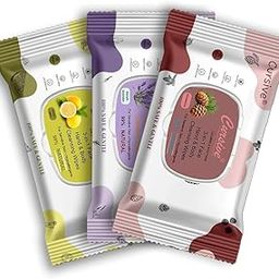 Cursive Refreshing Face Wipes Daily Cleansing Facial Wipes 25N Each - Pack of 3 | Wet Wipes for Face | with Lemon Mint French Lavender & Cedarwood | Makeup Remover Wipes | Body wipes for women Men | Paraben & Alcohol Free | With Lid-2