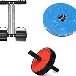Ab Exerciser,Gym - Multipurpose Fitness Equipment for Men and Women Twister+Ab Wheel Roller +Tummy Trimmer Combo Gym & Fitness Kit Ab Exerciser-image-56