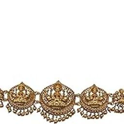 Women's Gold Plated Fascinating Temple Goddess Lakshmi Waist Belttagdiethnic Bridal Kamarbandhkamarpattakamarbandh Belt For Weddinggifting For Karwachauth-192-6