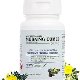 Morning Comes Ayurvedic Men's Energy Booster Capsule | Vegetarian Tablets | Enhances Energy, Immunity, Testosterone Level, Hormonal Balance, & Overall Well-being | 450mg | 60 Capsules (Pack of 1)-14